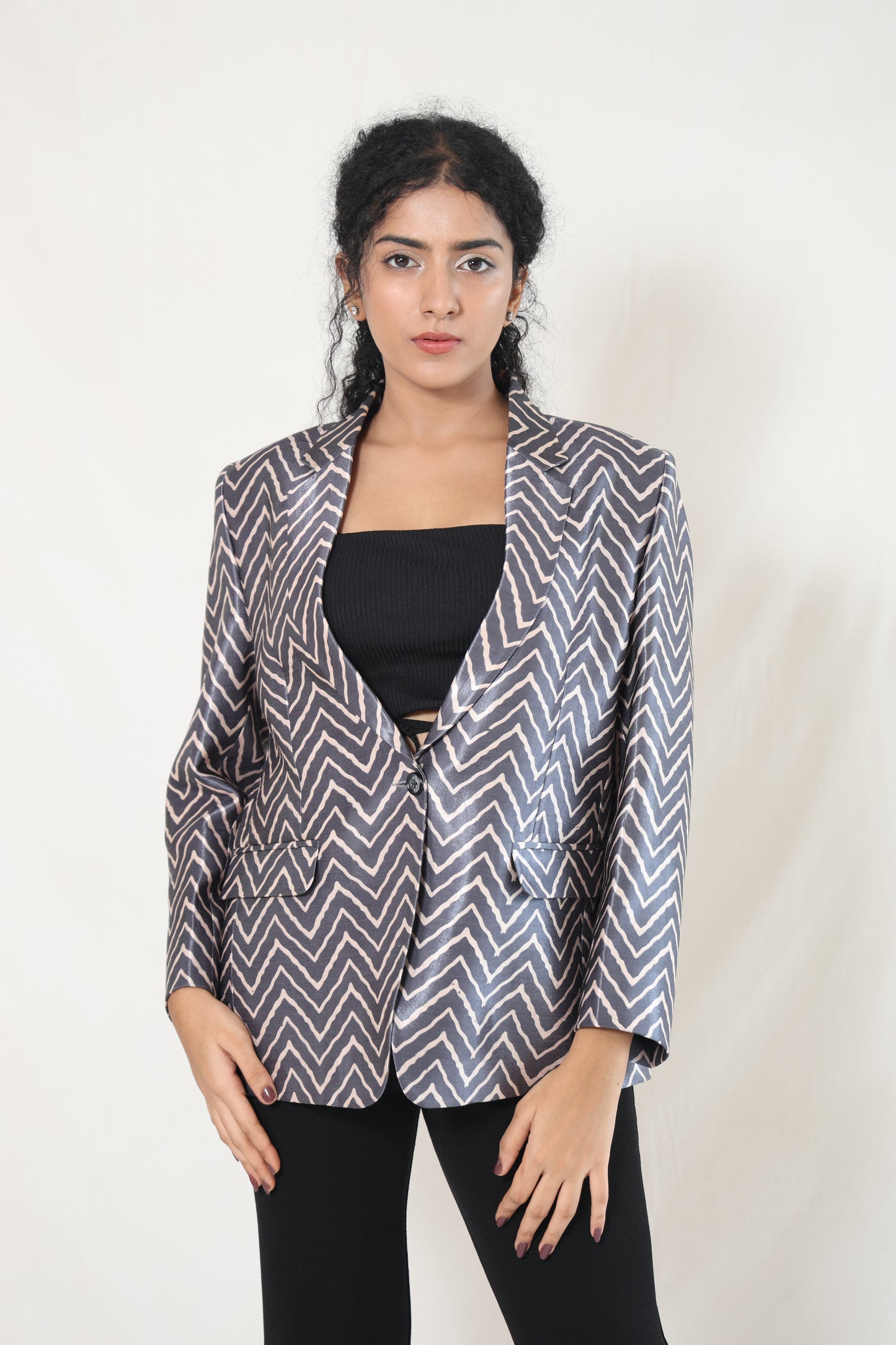 Grey chevron jacket