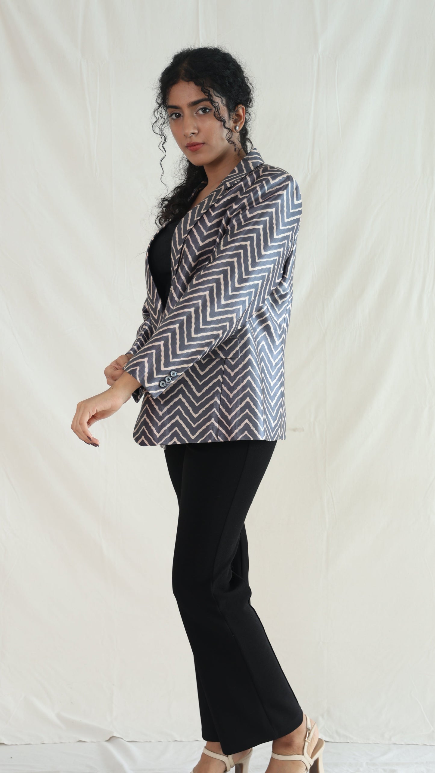 Grey chevron jacket
