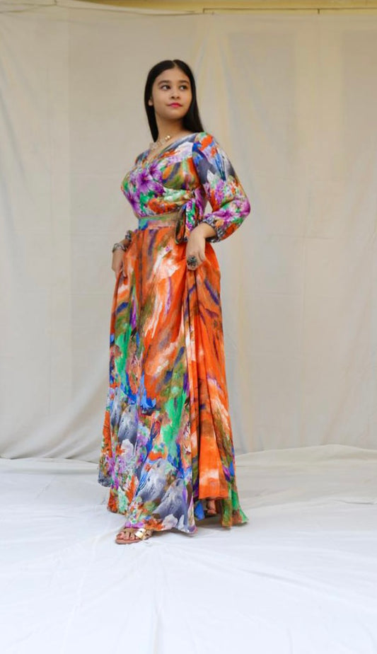 Mira skirt and crop top set