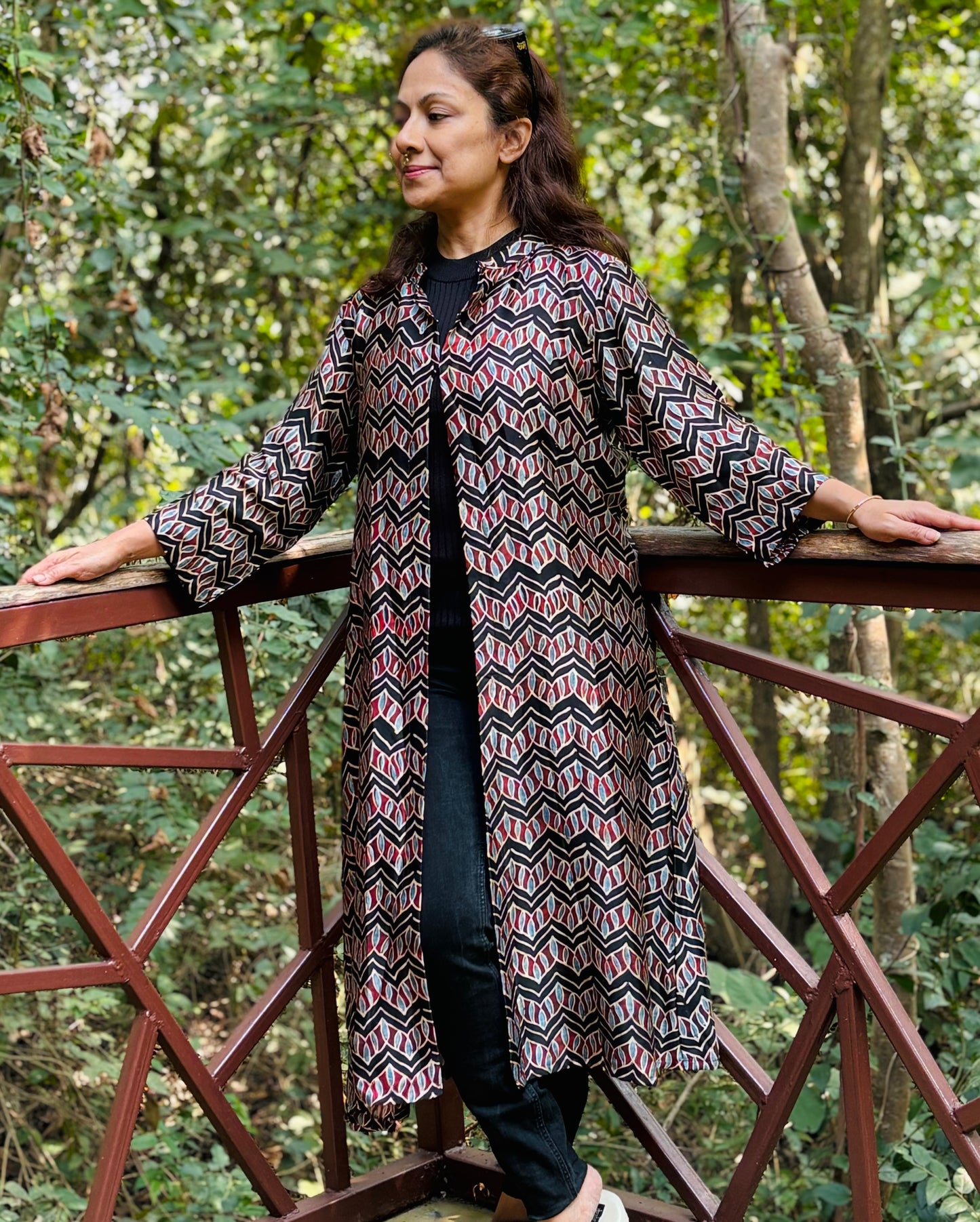 Madhubala shrug in black