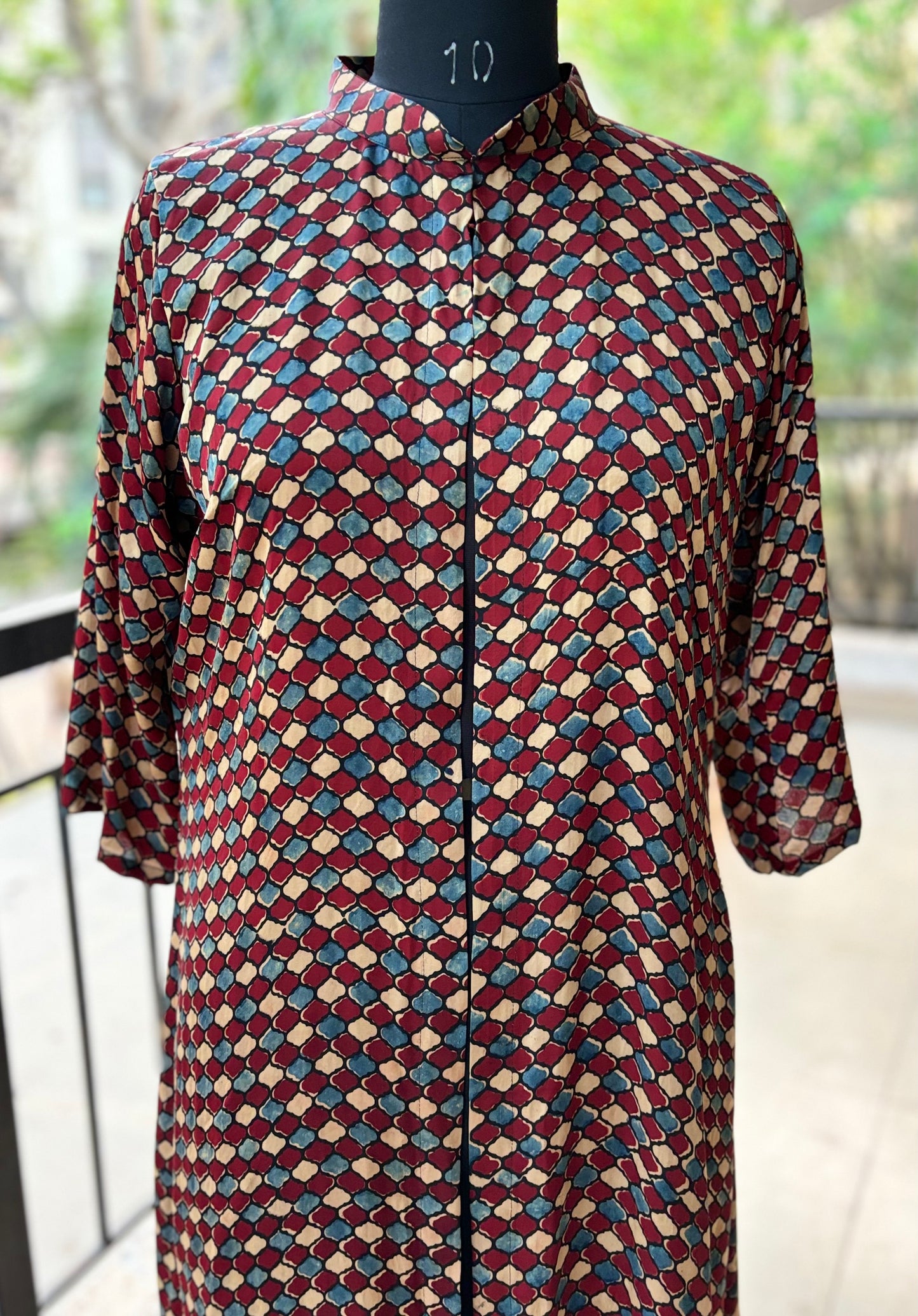 Madhubala shrug in Red and blue