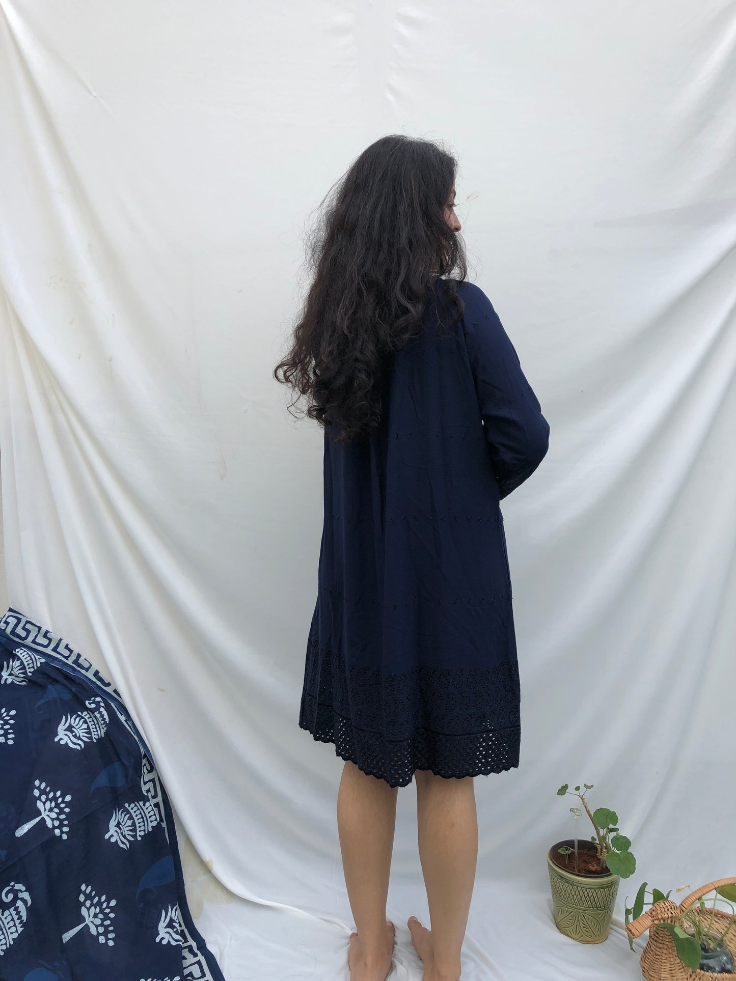 Blue Hakoba dress