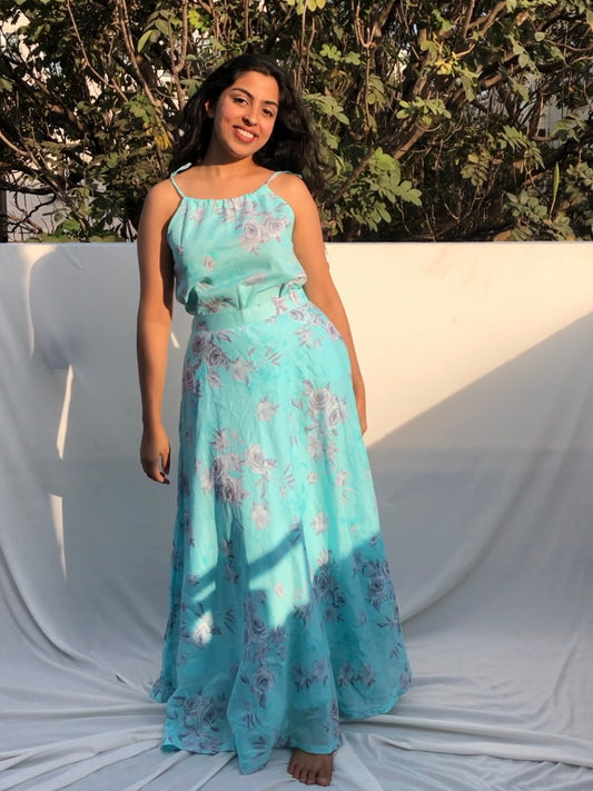Blue Florence skirt set