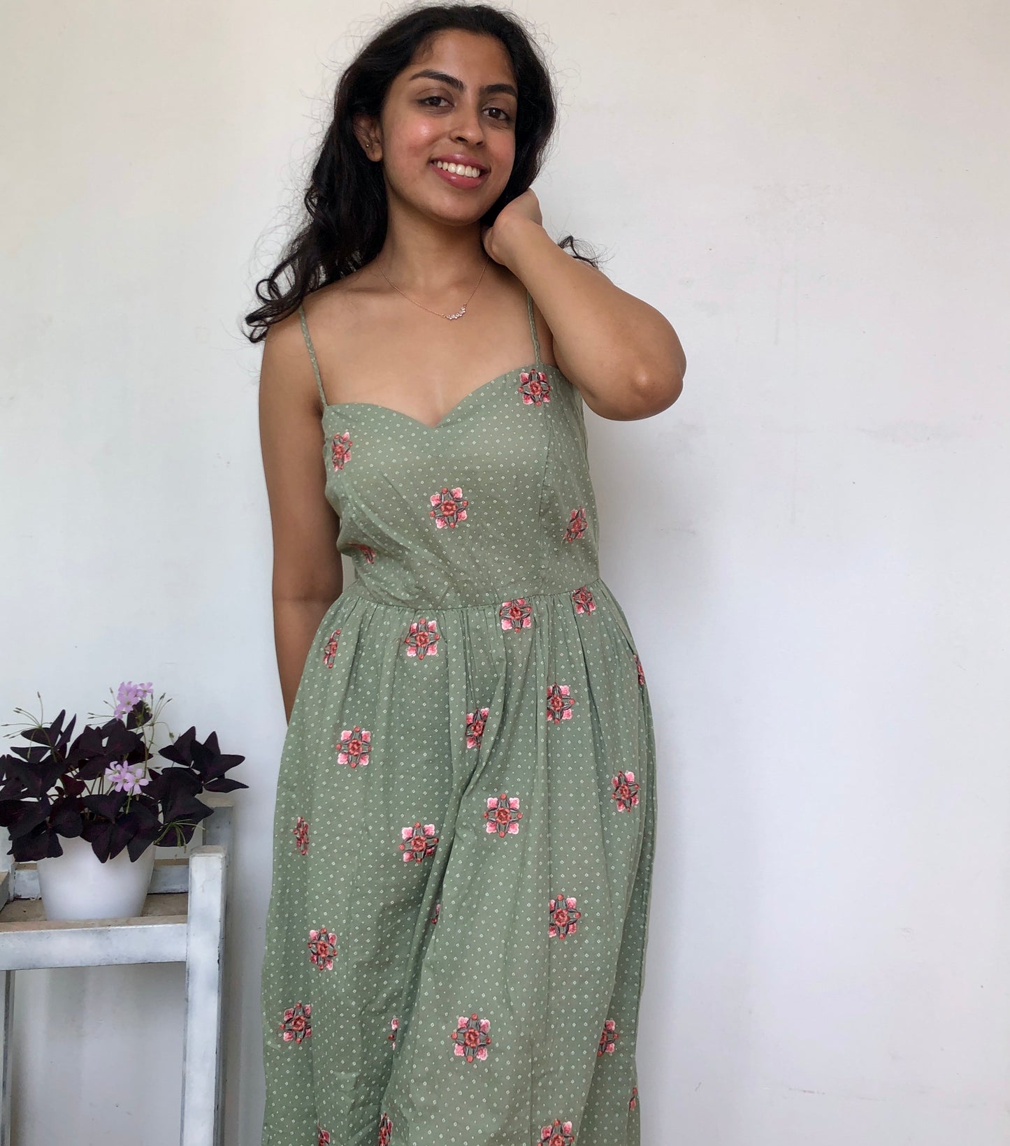 Azalea embroidered dress