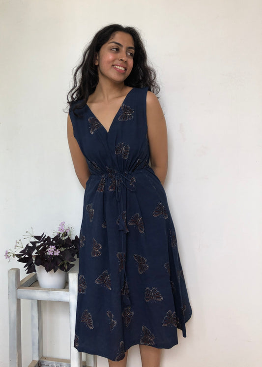 Butterfly dress in blue