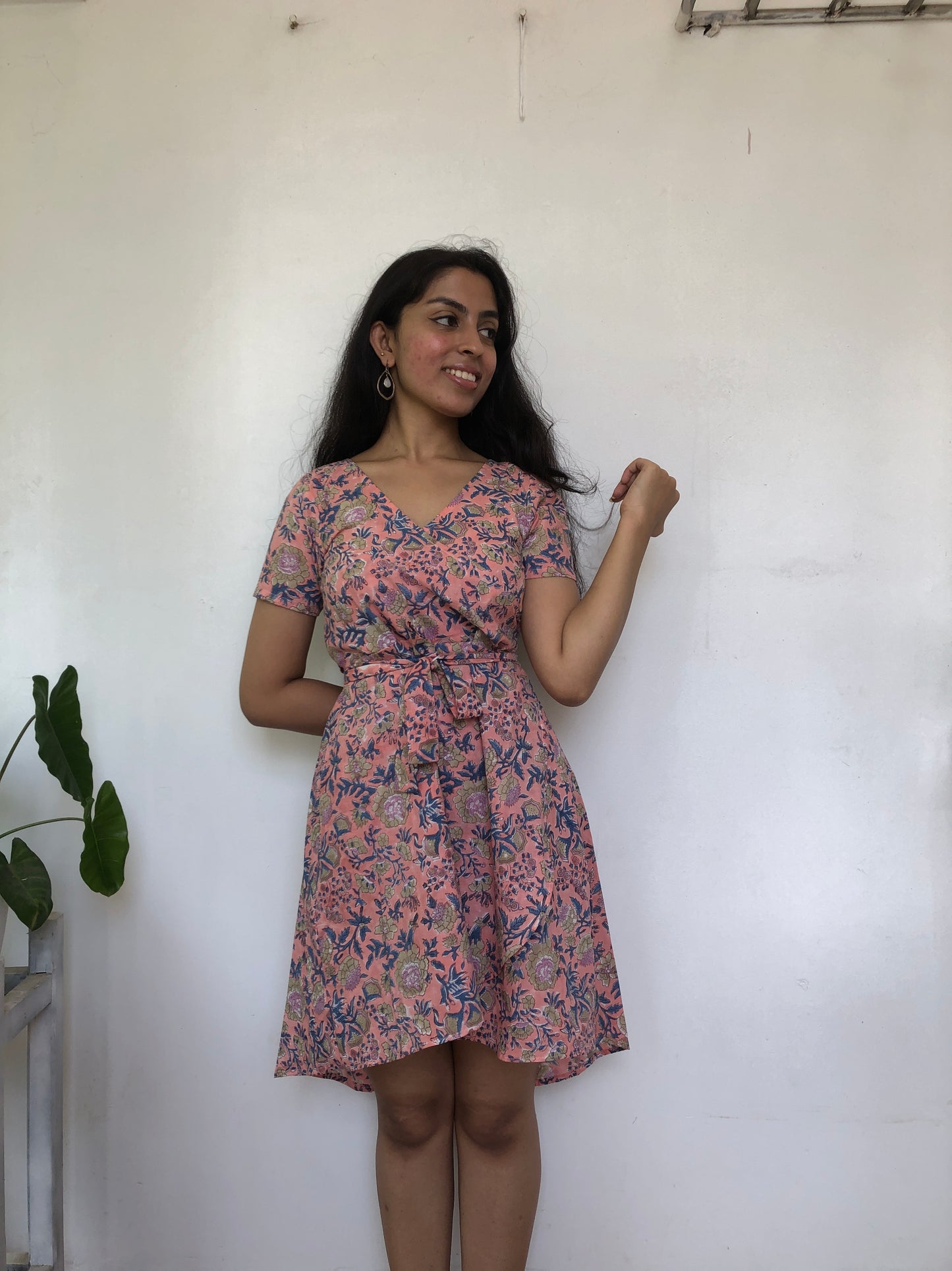 Blush garden dress in pink