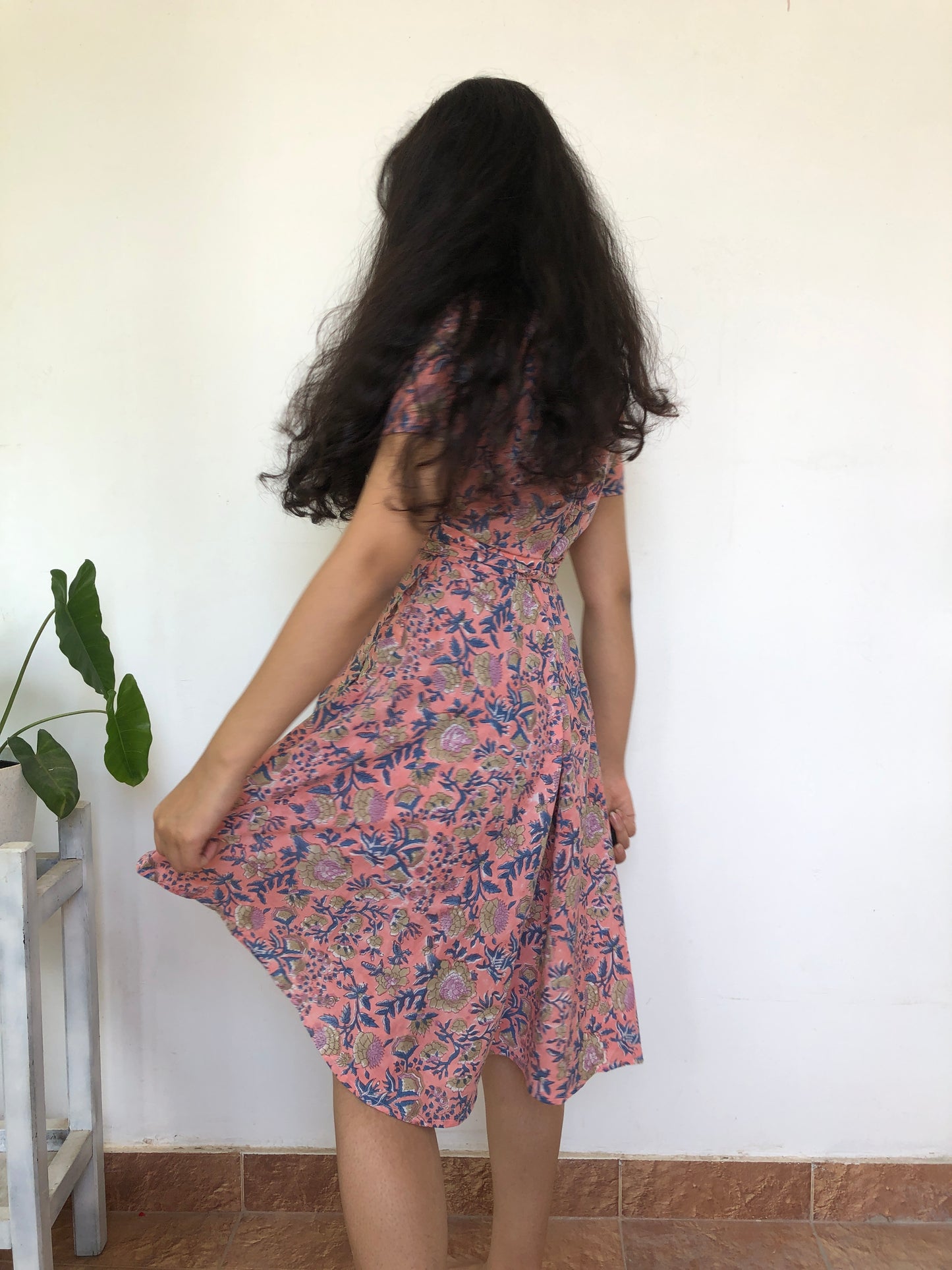 Blush garden dress in pink