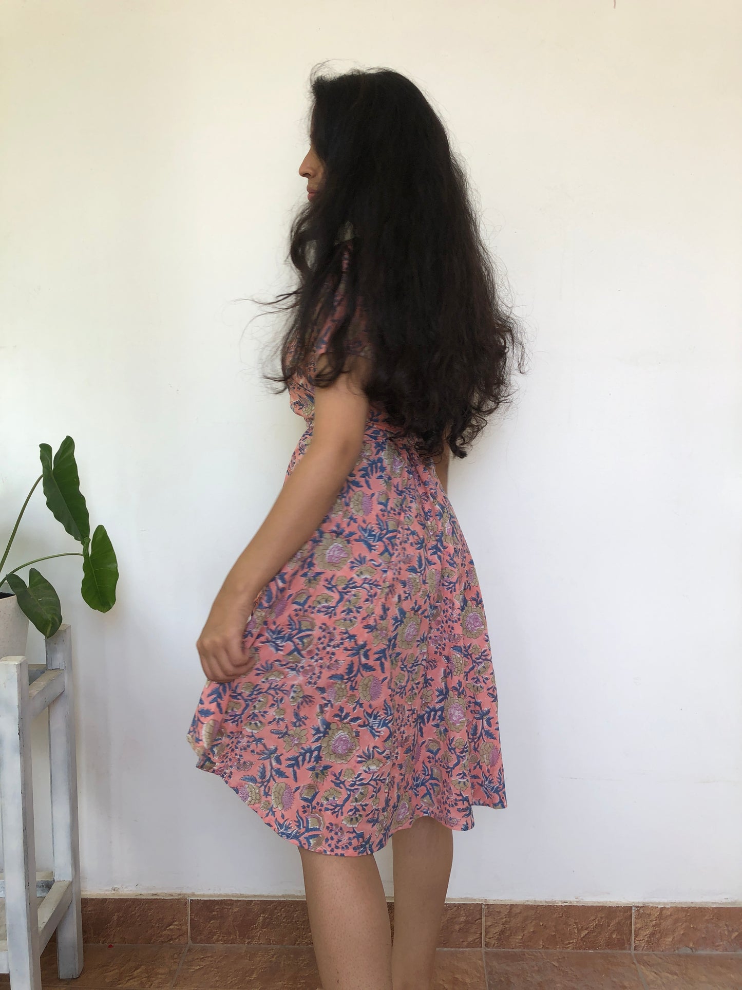 Blush garden dress in pink