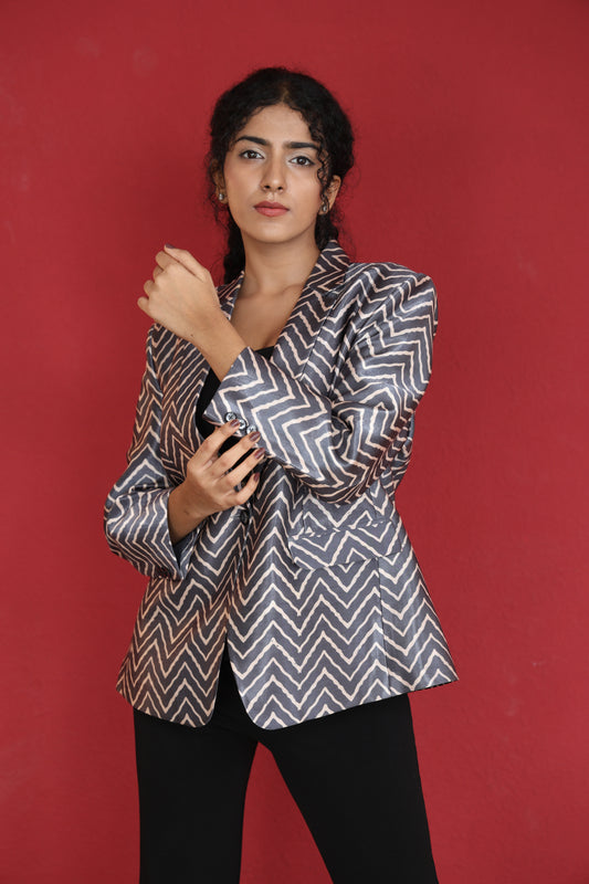 Grey chevron jacket