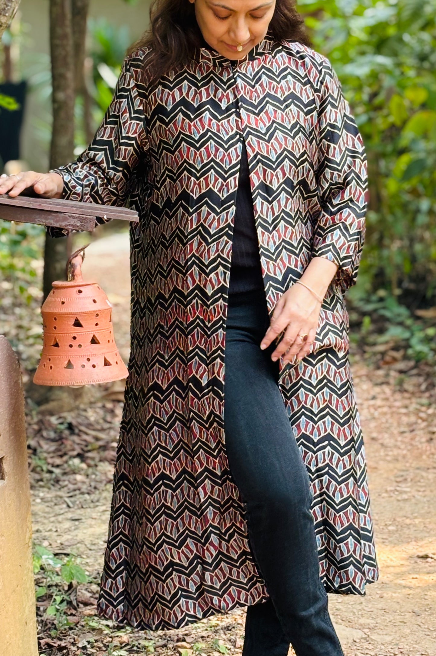 Madhubala shrug in black