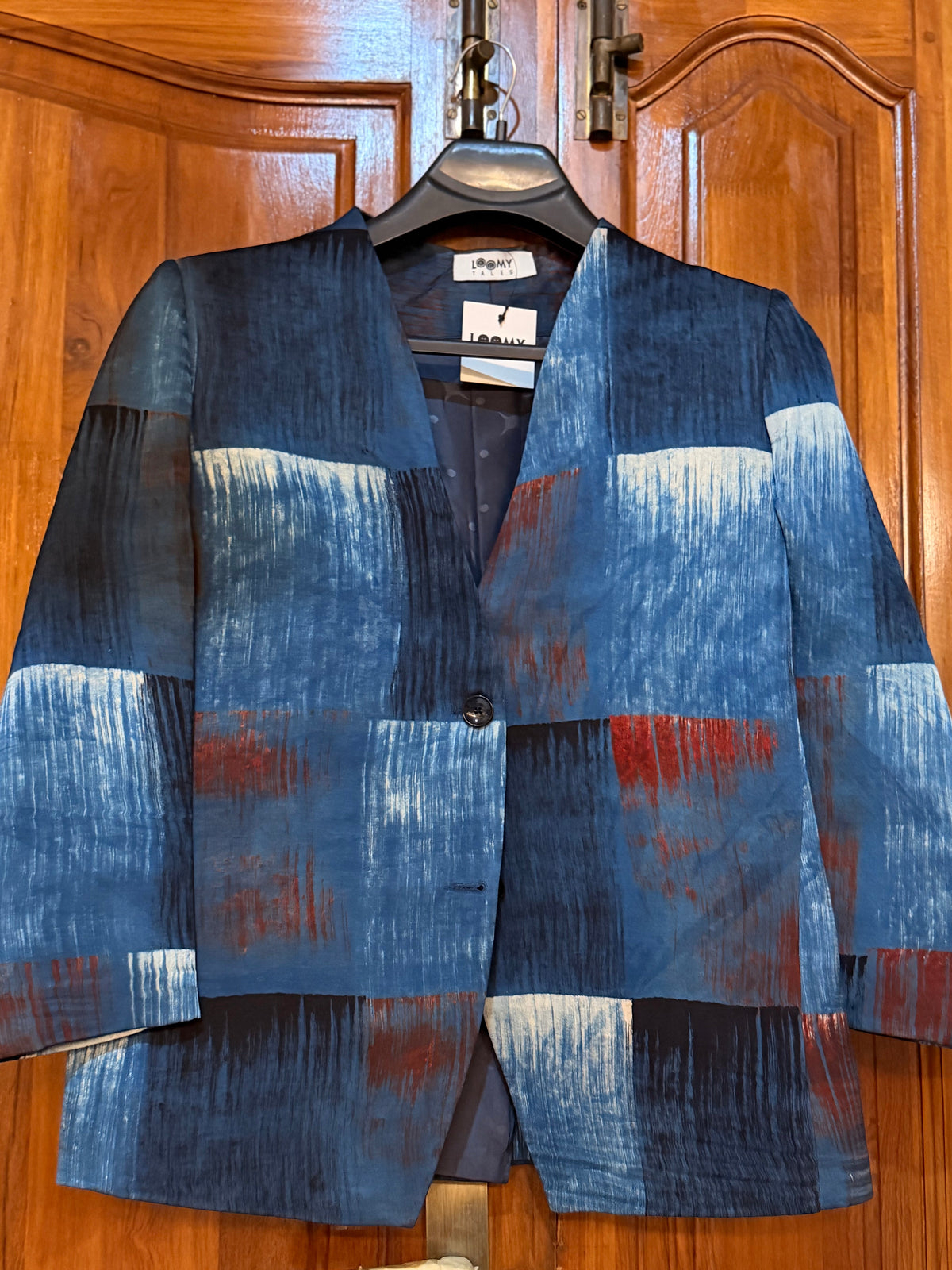 Silk blazer - blue