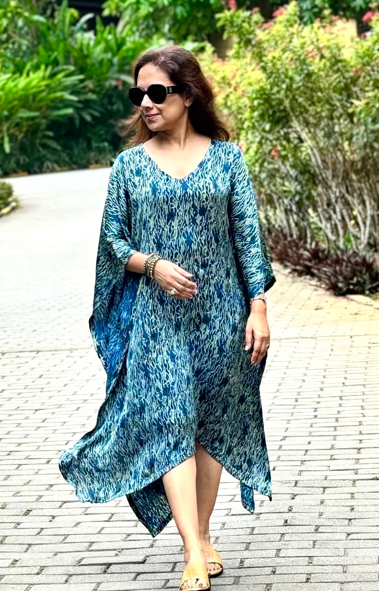 Ajrakh kaftan -silk