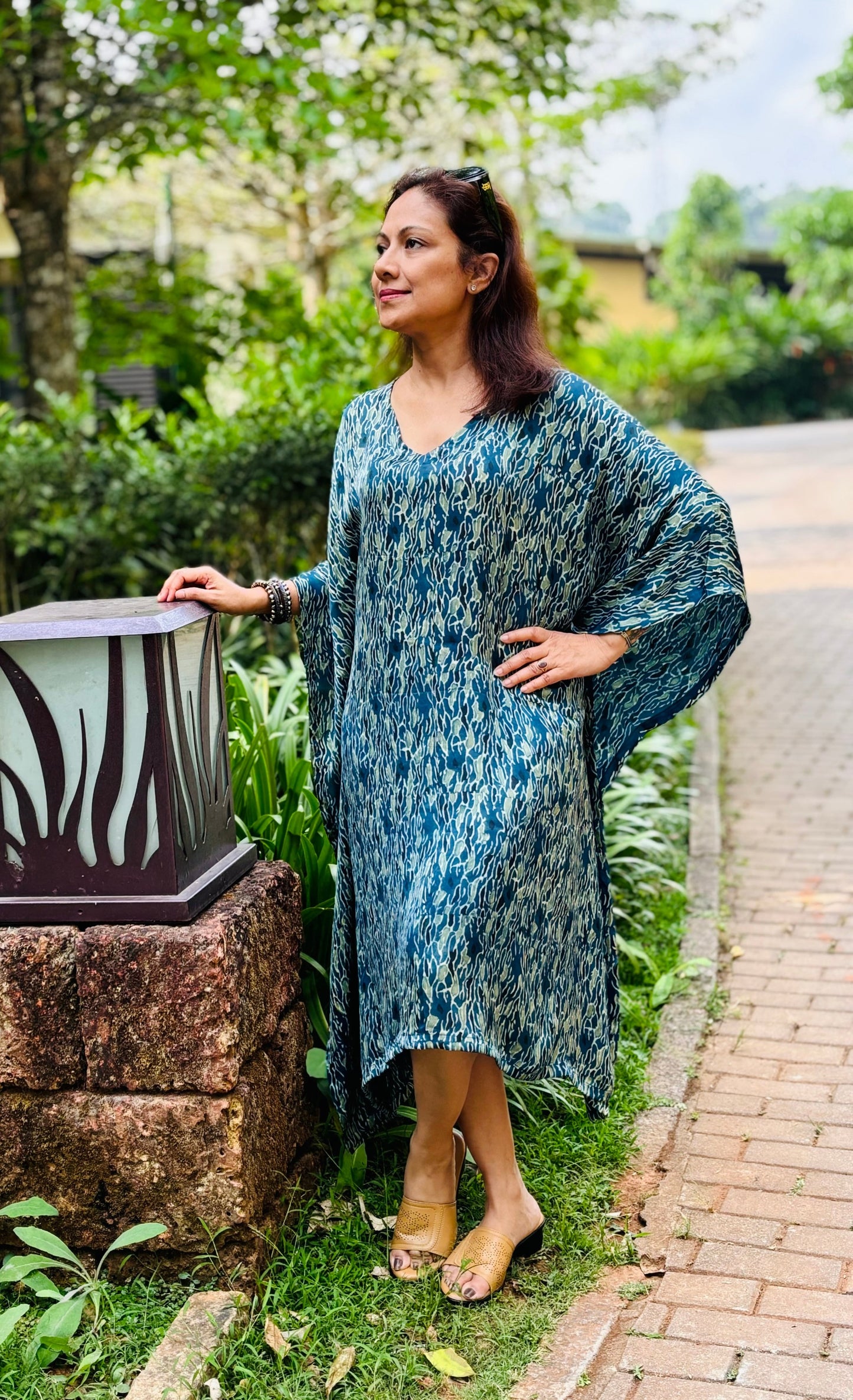 Ajrakh kaftan -silk