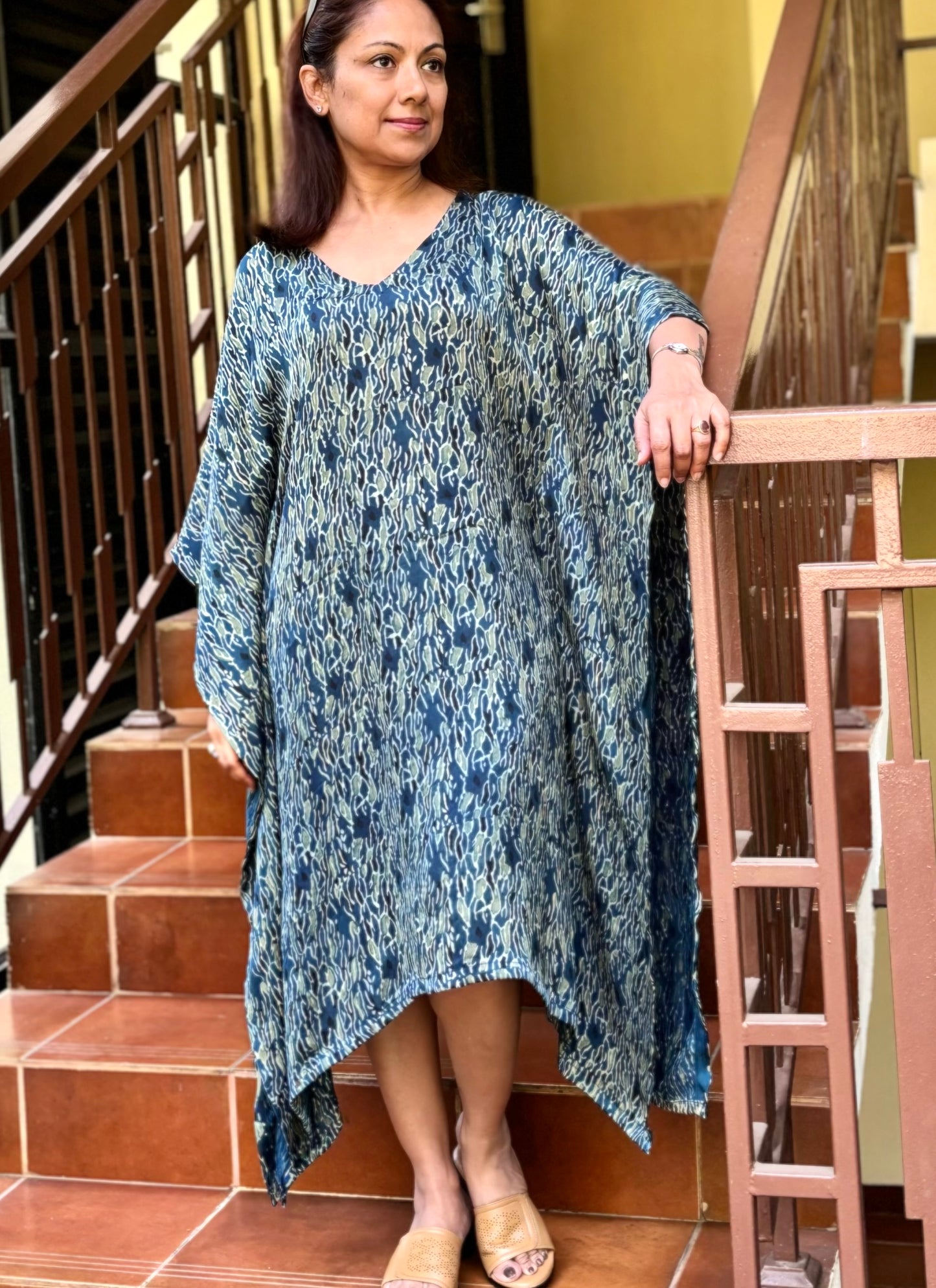 Ajrakh kaftan -silk