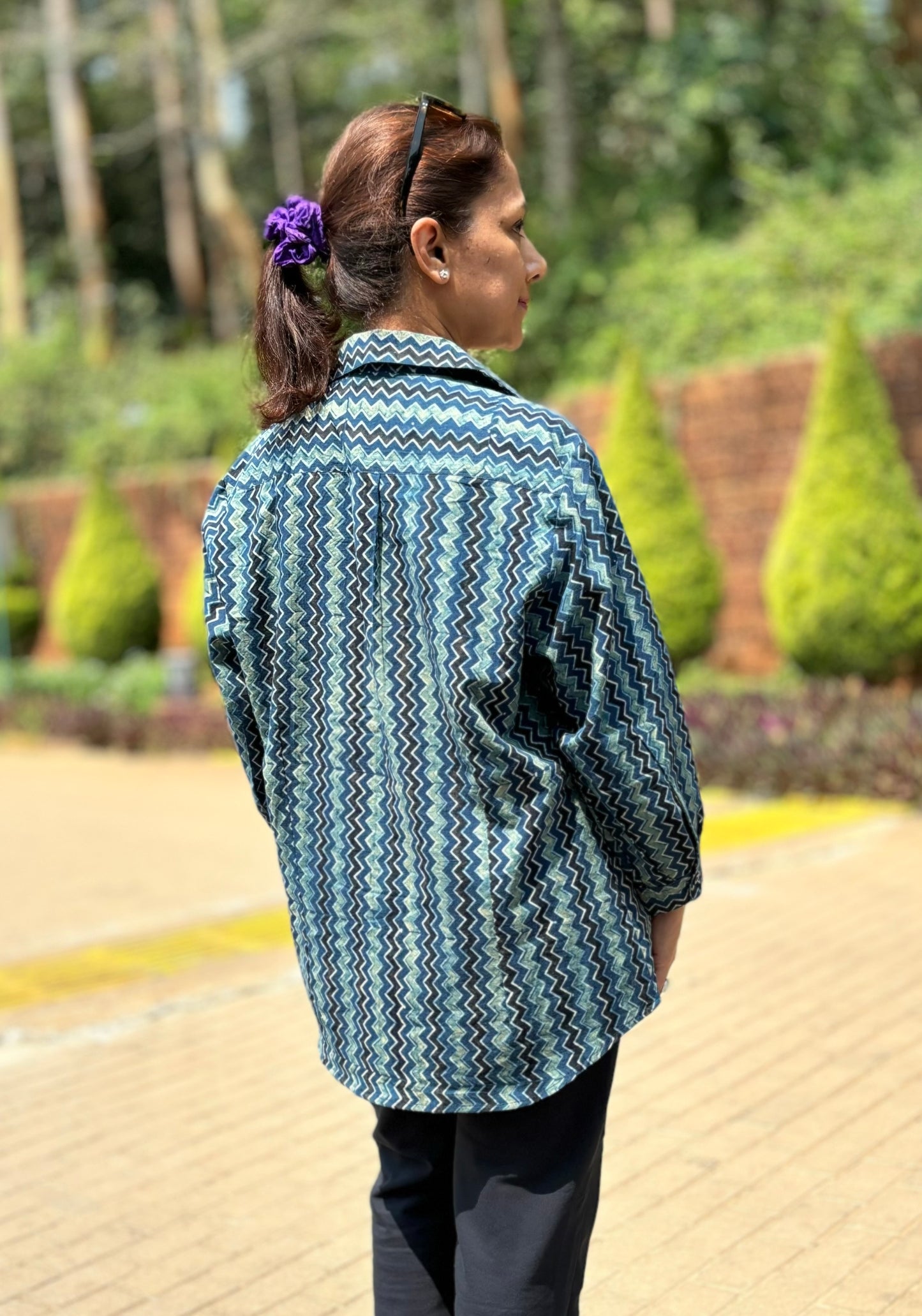 Indigo full sleeves shirt