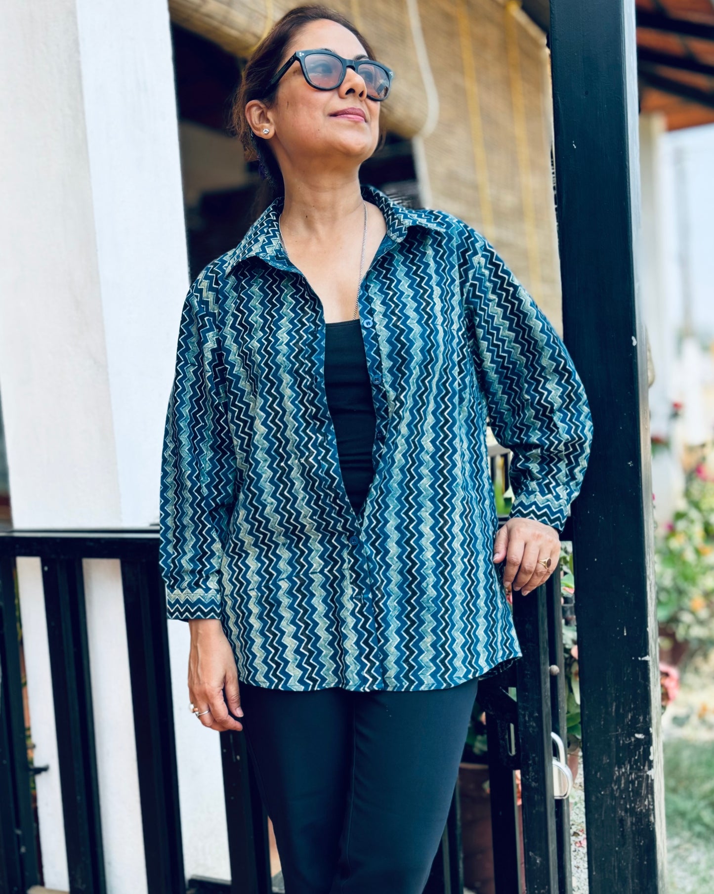 Indigo full sleeves shirt