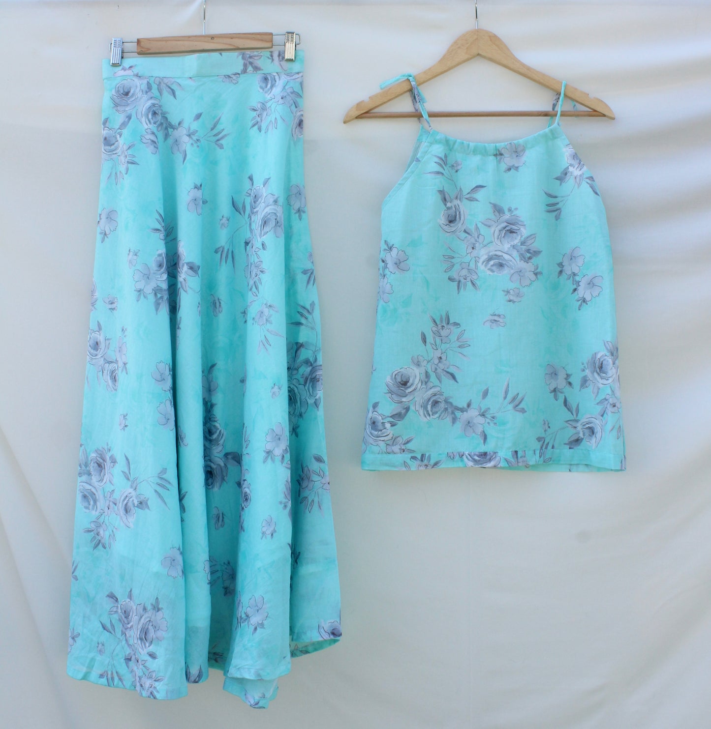 Blue Florence skirt set